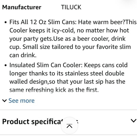 2 TILUCK 12 oz Stainless Steel Slim Cans - Picture 12 of 14